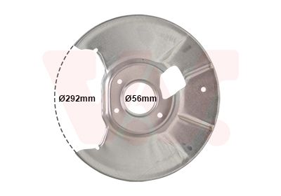 Dubļu sargs, Bremžu disks VAN WEZEL 2754373