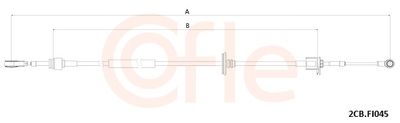 Трос, механическая коробка передач COFLE 2CB.FI045