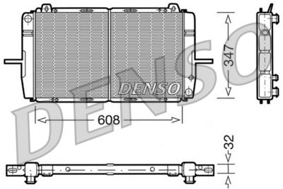 Radiators, Motora dzesēšanas sistēma DENSO DRM10080