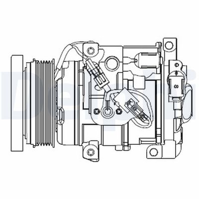 Компрессор, кондиционер DELPHI CS20508