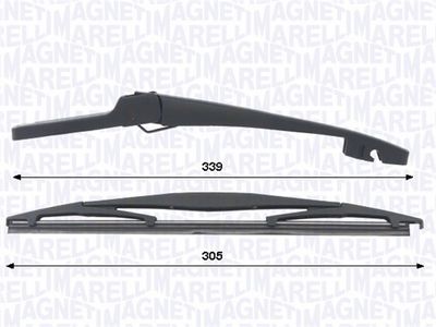 Комплект рычагов стеклоочистителя, система очистки стекол MAGNETI MARELLI 000723180447
