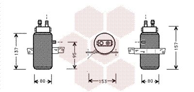Осушитель, кондиционер VAN WEZEL 4700D043