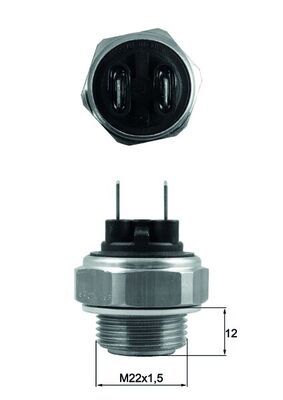 Термовыключатель, вентилятор радиатора MAHLE TSW 64