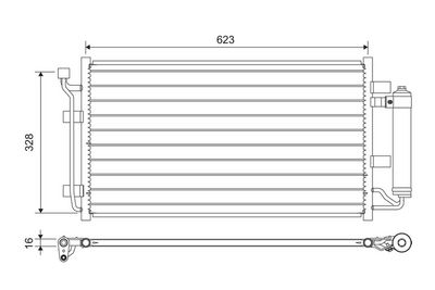 Конденсатор, кондиционер VALEO 822646