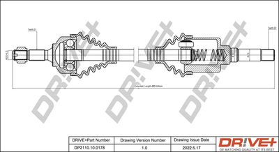 Приводной вал Dr!ve+ DP2110.10.0178