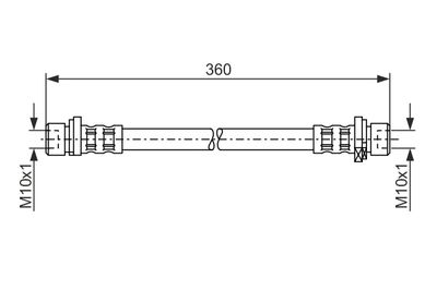 Bremžu šļūtene BOSCH 1 987 476 210