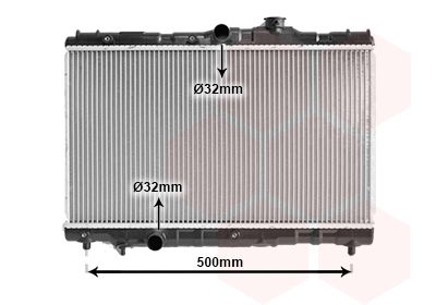 Radiators, Motora dzesēšanas sistēma VAN WEZEL 53002115