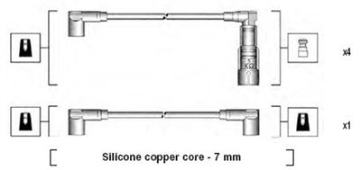 Augstsprieguma vadu komplekts MAGNETI MARELLI 941045200508
