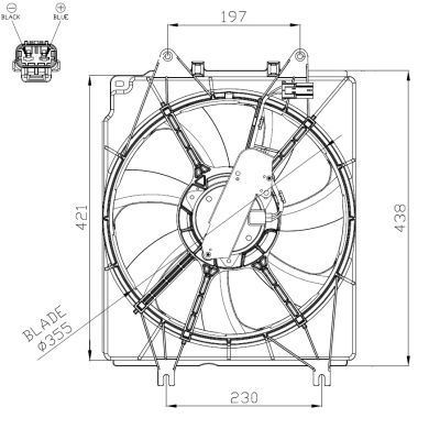Ventilators, Motora dzesēšanas sistēma NRF 47934