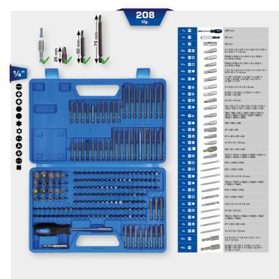 Komplekts, Skrūvgrieža ieliktņi (Uzgaļi) KS TOOLS BT053208