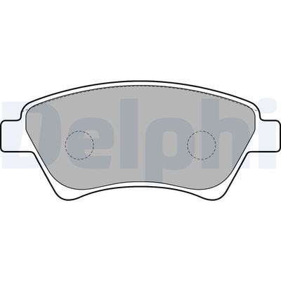 Комплект тормозных колодок, дисковый тормоз DELPHI LP1730