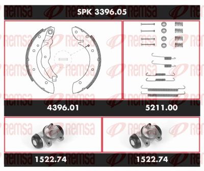 Bremžu komplekts, Trumuļu bremzes REMSA SPK 3396.05