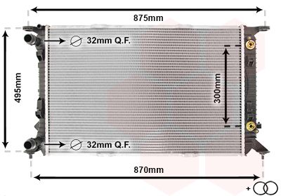 Radiators, Motora dzesēšanas sistēma VAN WEZEL 03002293
