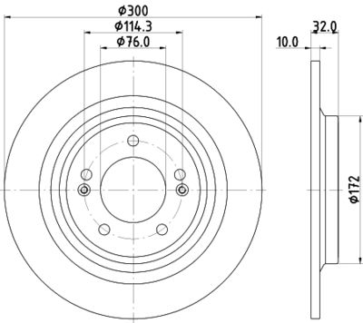 Bremžu diski HELLA PAGID 8DD 355 134-731