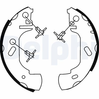 Bremžu loku komplekts DELPHI LS1632