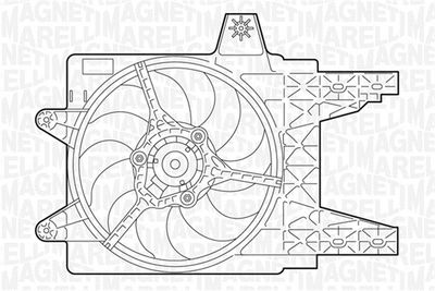 Ventilators, Motora dzesēšanas sistēma MAGNETI MARELLI 069402281010