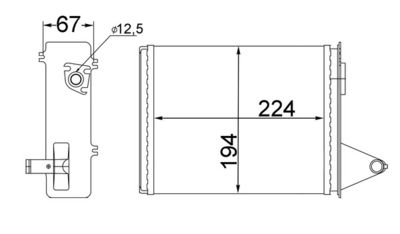 Теплообменник, отопление салона MAHLE AH 214 000S