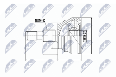 Шарнирный комплект, приводной вал NTY NPZ-ME-014