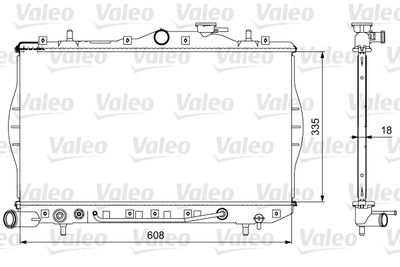 Radiators, Motora dzesēšanas sistēma VALEO 734956
