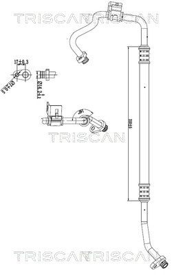 Augst-/Zemspiediena cauruļvads, Gaisa kond. sist. TRISCAN 9010 28033