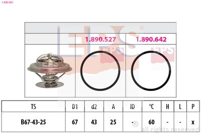 Termostats, Dzesēšanas šķidrums EPS 1.880.981