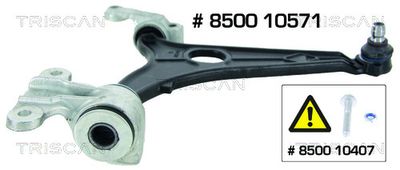 Рычаг независимой подвески колеса, подвеска колеса TRISCAN 8500 10571