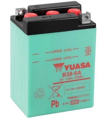 Startera akumulatoru baterija YUASA B38-6A