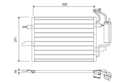 Конденсатор, кондиционер VALEO 817798