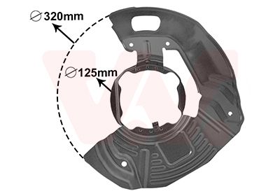 Dubļu sargs, Bremžu disks VAN WEZEL 0639371