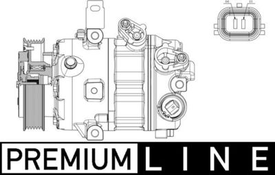 Компрессор, кондиционер MAHLE ACP 634 000P