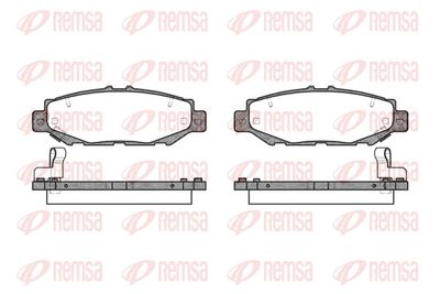 Bremžu uzliku kompl., Disku bremzes REMSA 0424.04