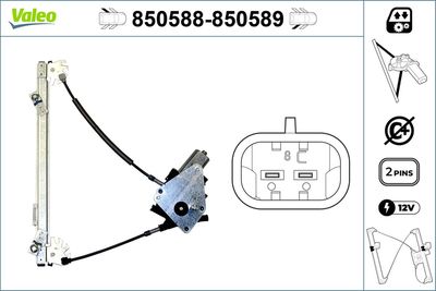 Стеклоподъемник VALEO 850588