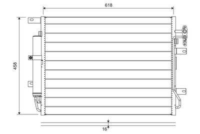 Конденсатор, кондиционер VALEO 822718