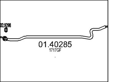 Труба выхлопного газа MTS 01.40285