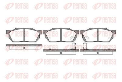 Комплект тормозных колодок, дисковый тормоз REMSA 0193.02