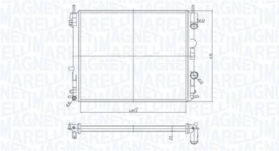 Radiators, Motora dzesēšanas sistēma MAGNETI MARELLI 350213182200