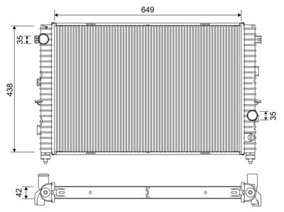 Radiators, Motora dzesēšanas sistēma VALEO 701269