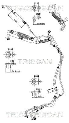 Трубопровод высокого / низкого давления, кондиционер TRISCAN 9010 28068