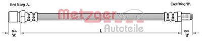 Bremžu šļūtene METZGER 4111112