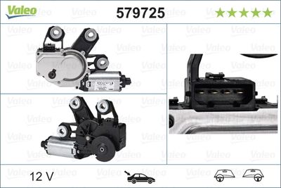 Stikla tīrītāju motors VALEO 579725