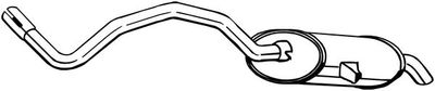 Izplūdes gāzu trokšņa slāpētājs (pēdējais) BOSAL 281-963