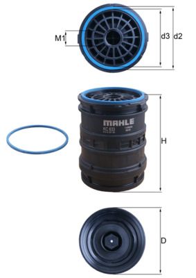 Топливный фильтр MAHLE KC 633D