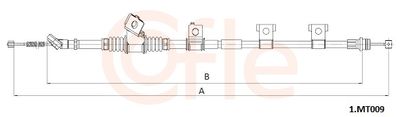 Тросик, cтояночный тормоз COFLE 92.1.MT009