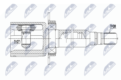 Šarnīru komplekts, Piedziņas vārpsta NTY NPW-VV-092