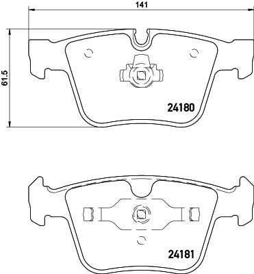 Bremžu uzliku kompl., Disku bremzes HELLA PAGID 8DB 355 013-641