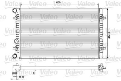 Radiators, Motora dzesēšanas sistēma VALEO 232175
