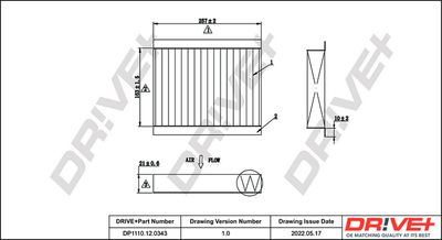 Фильтр, воздух во внутренном пространстве Dr!ve+ DP1110.12.0343
