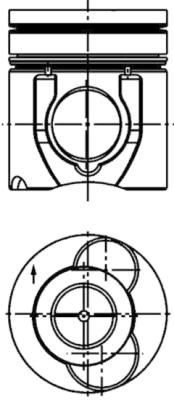 Поршень KOLBENSCHMIDT 40263600