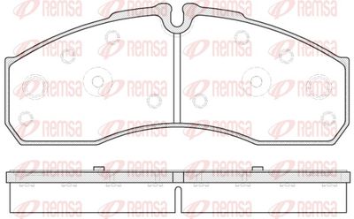 Bremžu uzliku kompl., Disku bremzes REMSA 0651.30