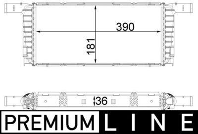 Радиатор, охлаждение двигателя MAHLE CR1941000P